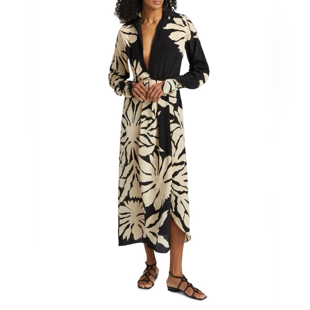 $1995 Johanna Ortiz
Dream Flowers Silk Midi-Dress size 8 - Picture 6 of 13